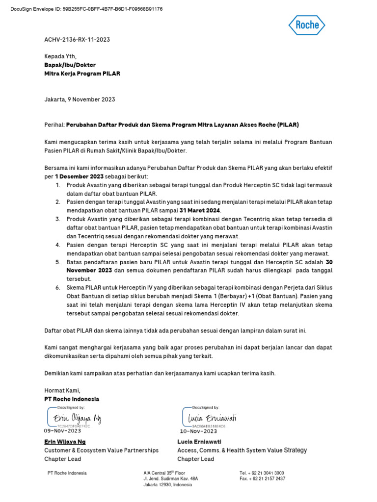 Notification Letter - External - PILAR Update | PDF | Pengembangan Diri ...