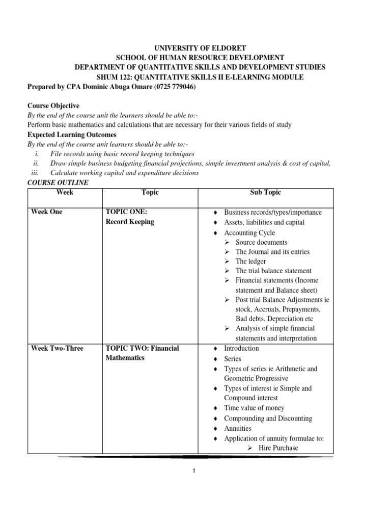 Shum 122 E-Learning Module | PDF | Debits And Credits | Balance Sheet