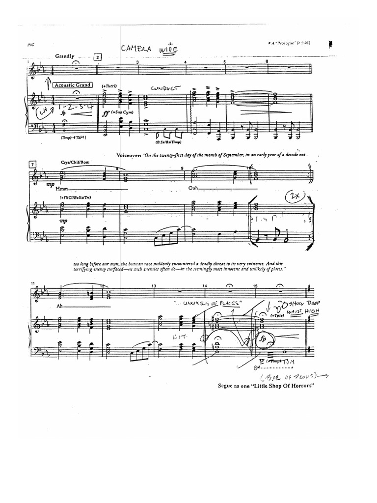 Little Shop of Horrors (Prologue) | PDF