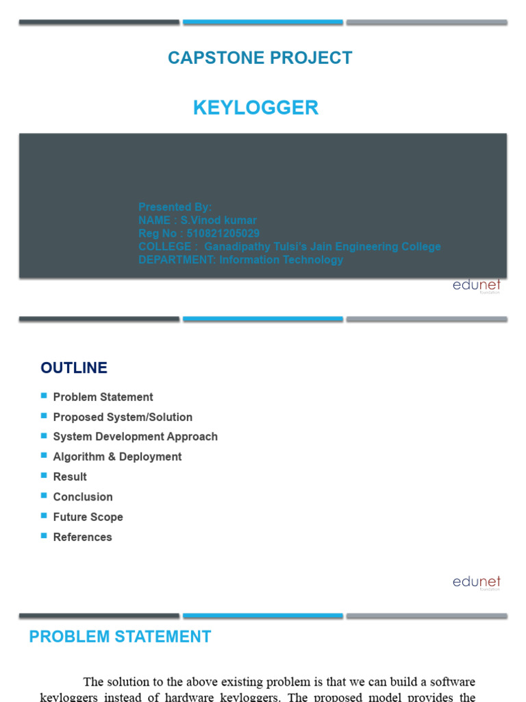 Keylogger | PDF | Security | Computer Security