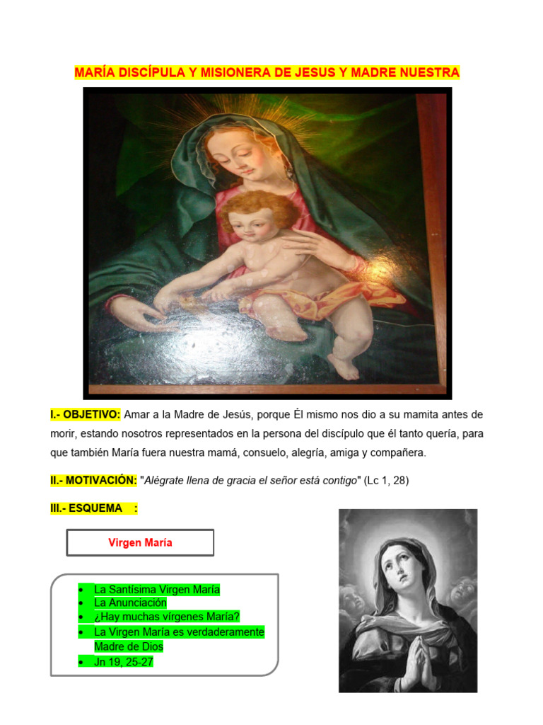 María, Madre de Dios y Nuestra | PDF | María, madre de Jesús | Creencia ...