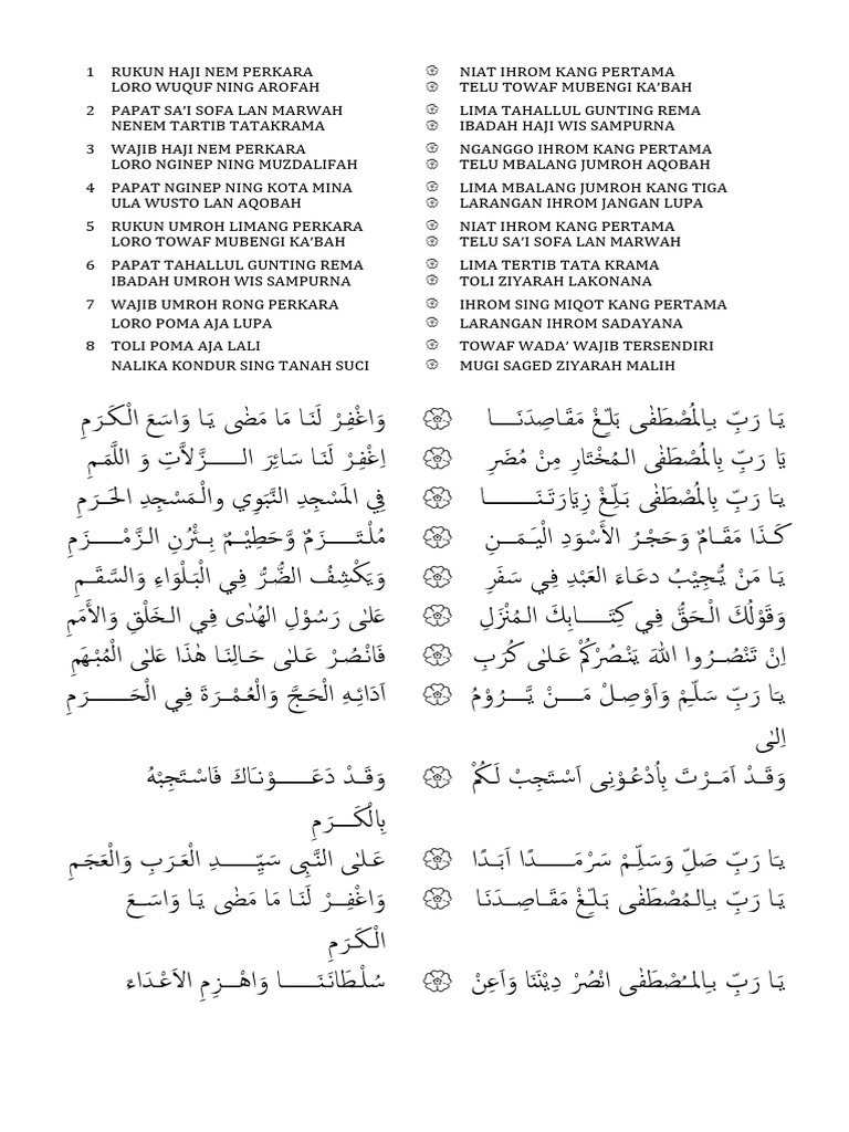 يا رب بالمصطفى بلغ مقاصدنا | PDF