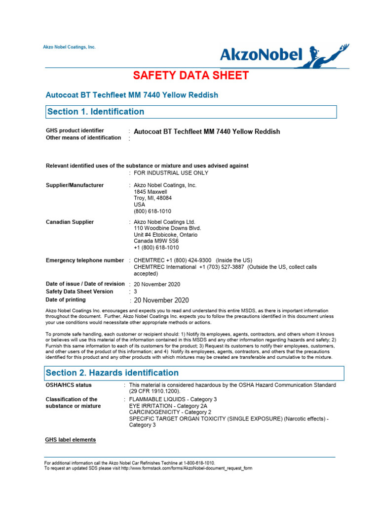 T01 Autocoat BT Techfleet MM 7440 Yellow Reddish USEN | PDF | Personal ...