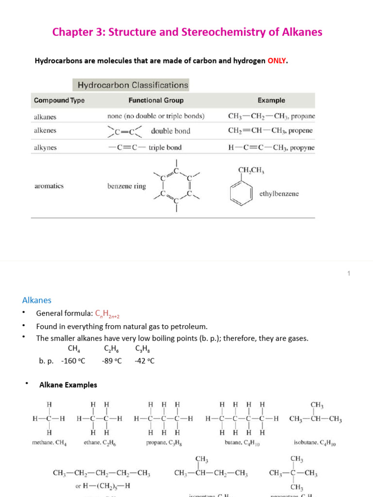 Alkanes: Structure, Properties, and Isomerism | PDF | Conformational ...