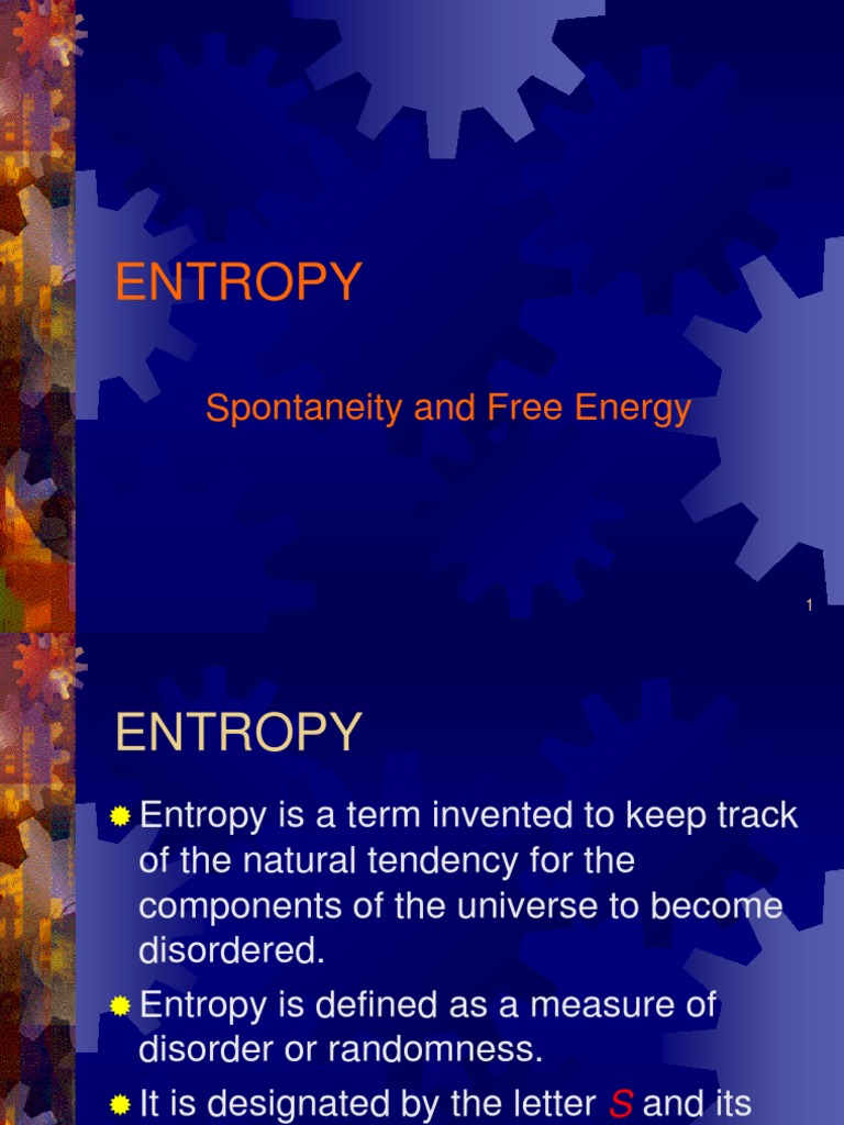 Entropy and Spontaneity in Reactions | PDF | Entropy | Gibbs Free Energy