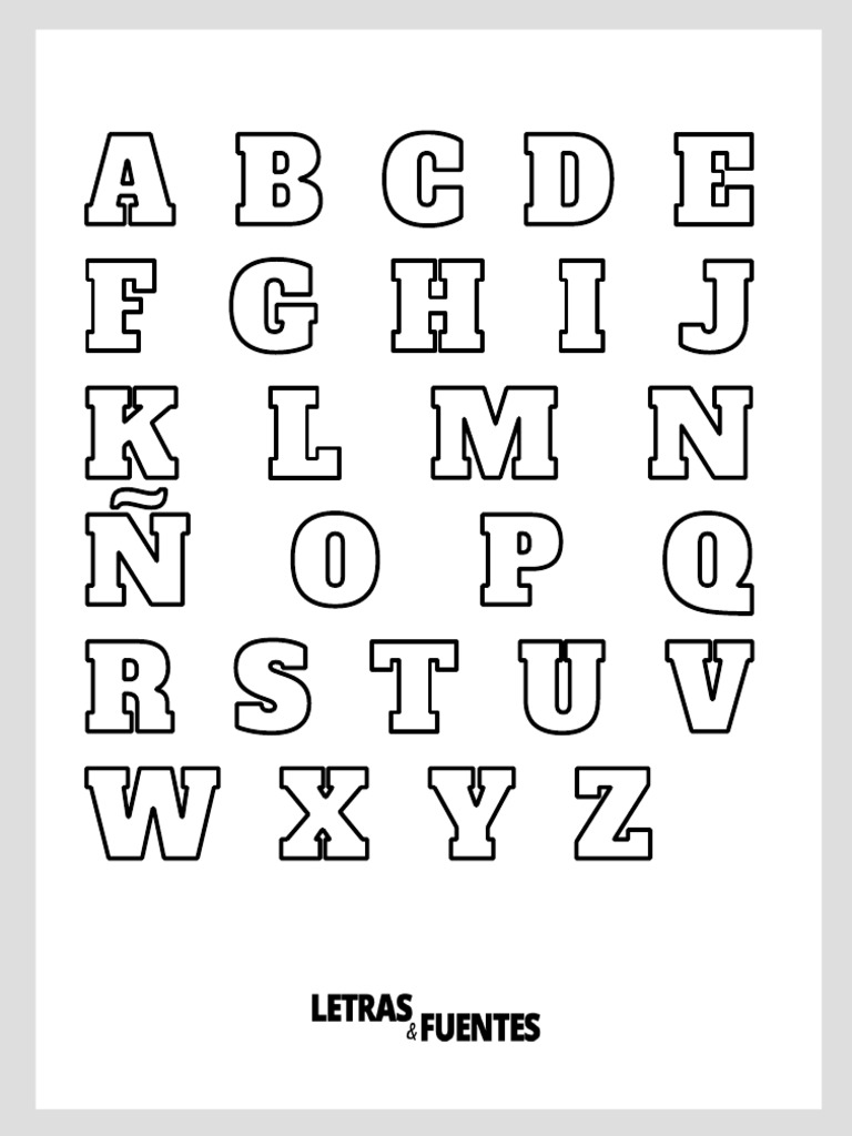 Letras de Imprimir | PDF