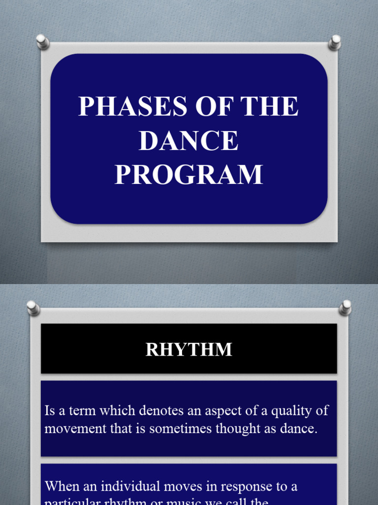 Phases of Dance Program Explained | PDF | Rhythm | Dances