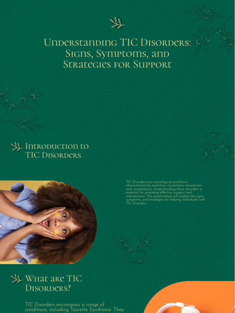 TIC Disorders: Signs and Support Strategies | PDF | Mental Disorder ...
