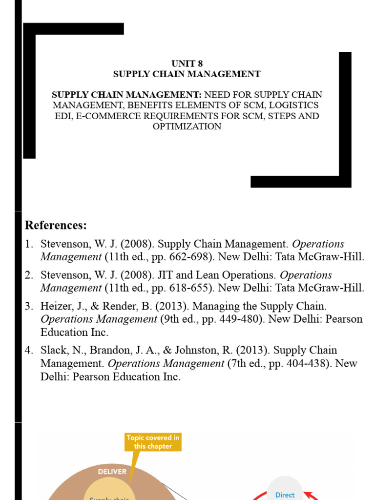 Unit VIII Supply Chain Management | PDF | Supply Chain | Supply Chain ...