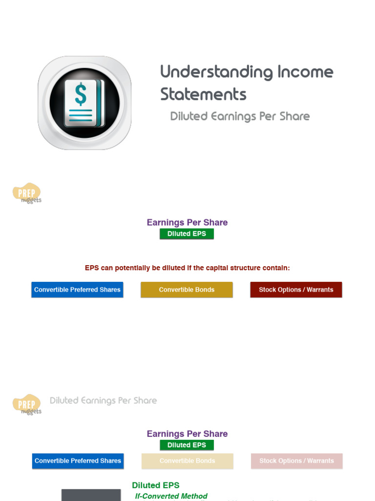Slides - Income Statements - Diluted EPS | PDF | Earnings Per Share ...