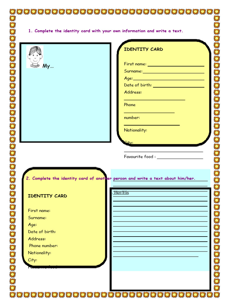 Identity Card Completion Guide | PDF