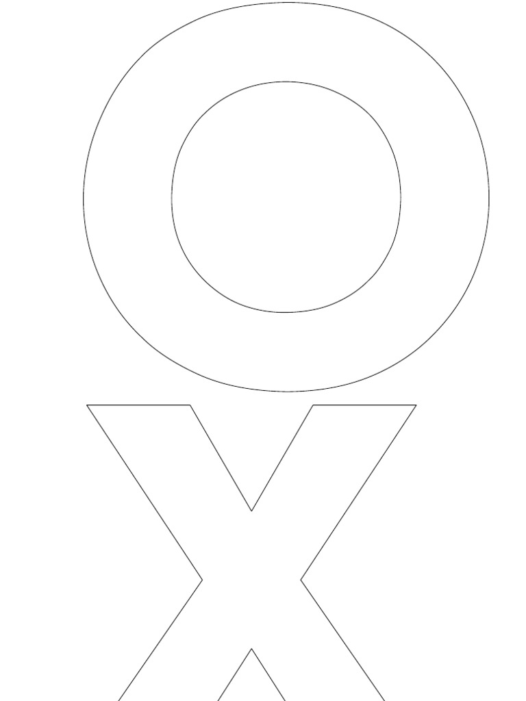 X and O Template | PDF