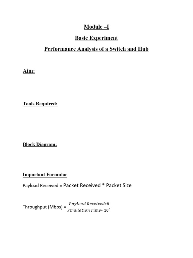 Network Device Performance Analysis | PDF | Network Packet ...
