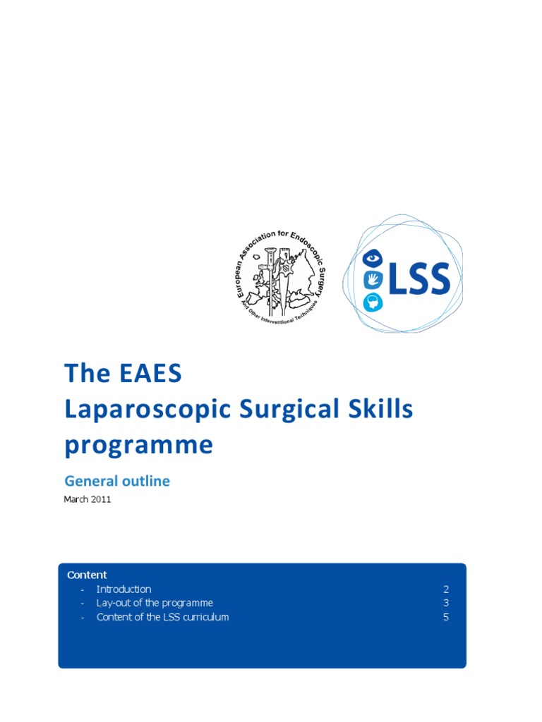 EAES Laparoscopic Skills Curriculum | PDF | Surgery | Educational ...