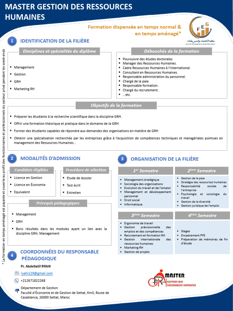 Master en Gestion des Ressources Humaines | PDF | Gestion des ...