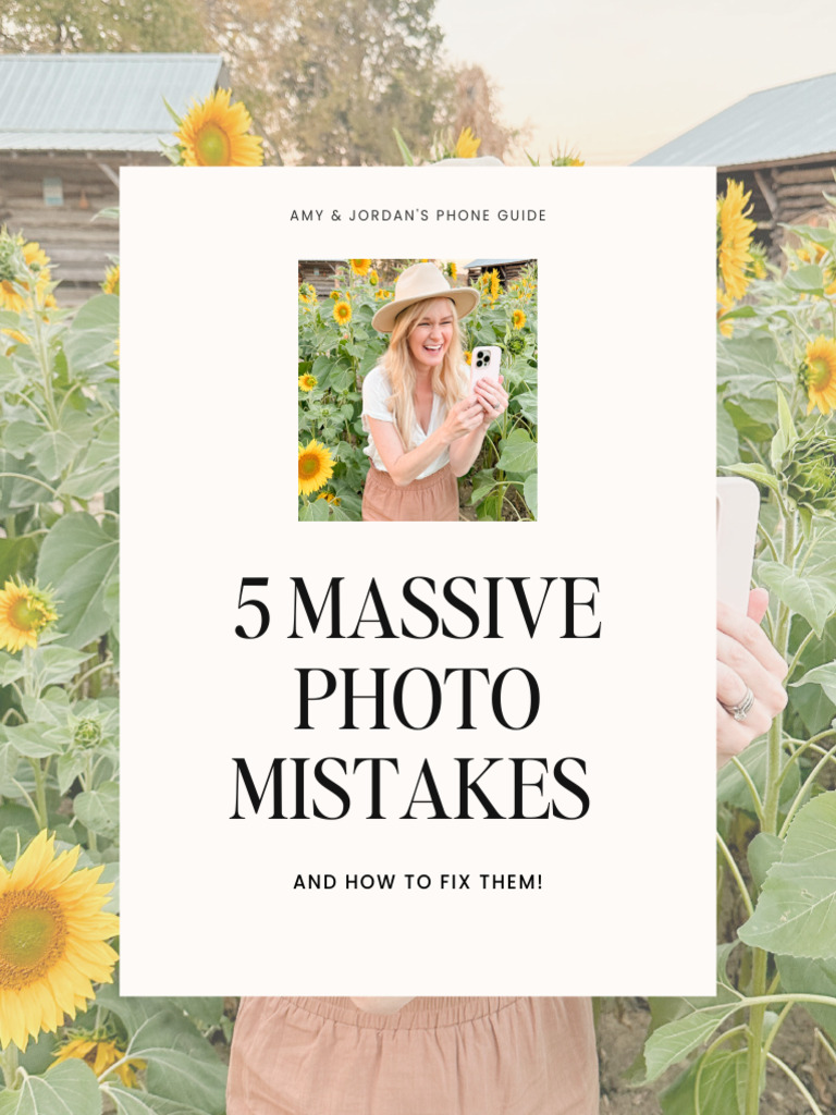 Fix 5 Common Phone Photo Mistakes | PDF | Camera | Camera Lens