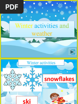 Winter Activities (4th Form)