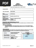 Form 1: Company Registration in Sri Lanka | PDF | Government ...