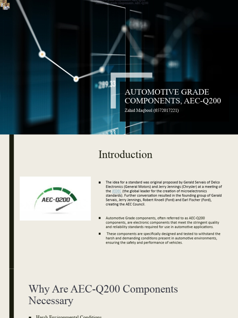 AEC-Q200: Standards for Automotive Components | PDF | Reliability ...