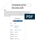 CRM IN FINANCIAL SECTOR HDFC BANK