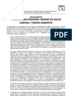 Pronunciamiento VII SRA_Comité Sindical Andino CCLA 23-25, Noviembre 2011