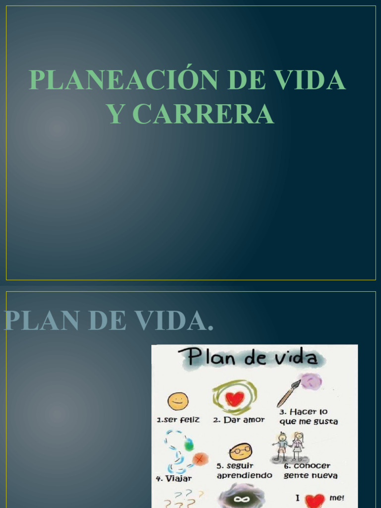 Plan de Vida y Carrera | PDF | Business | Planificación