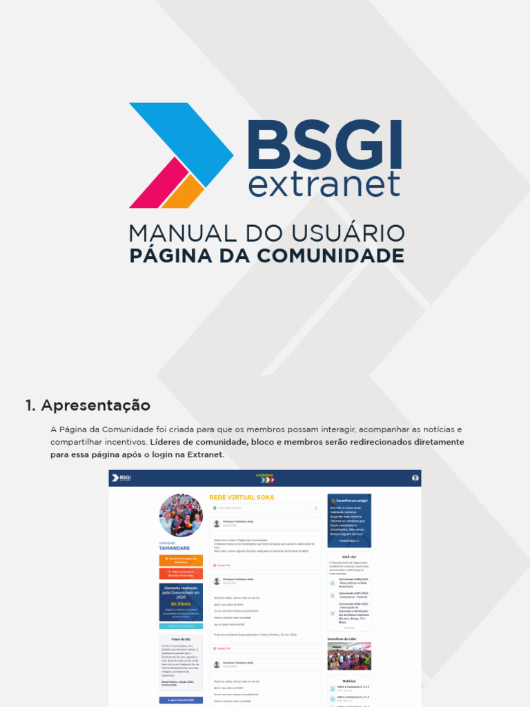 Manual do Usuário da Extranet BSGI | PDF | Celulares | Programas