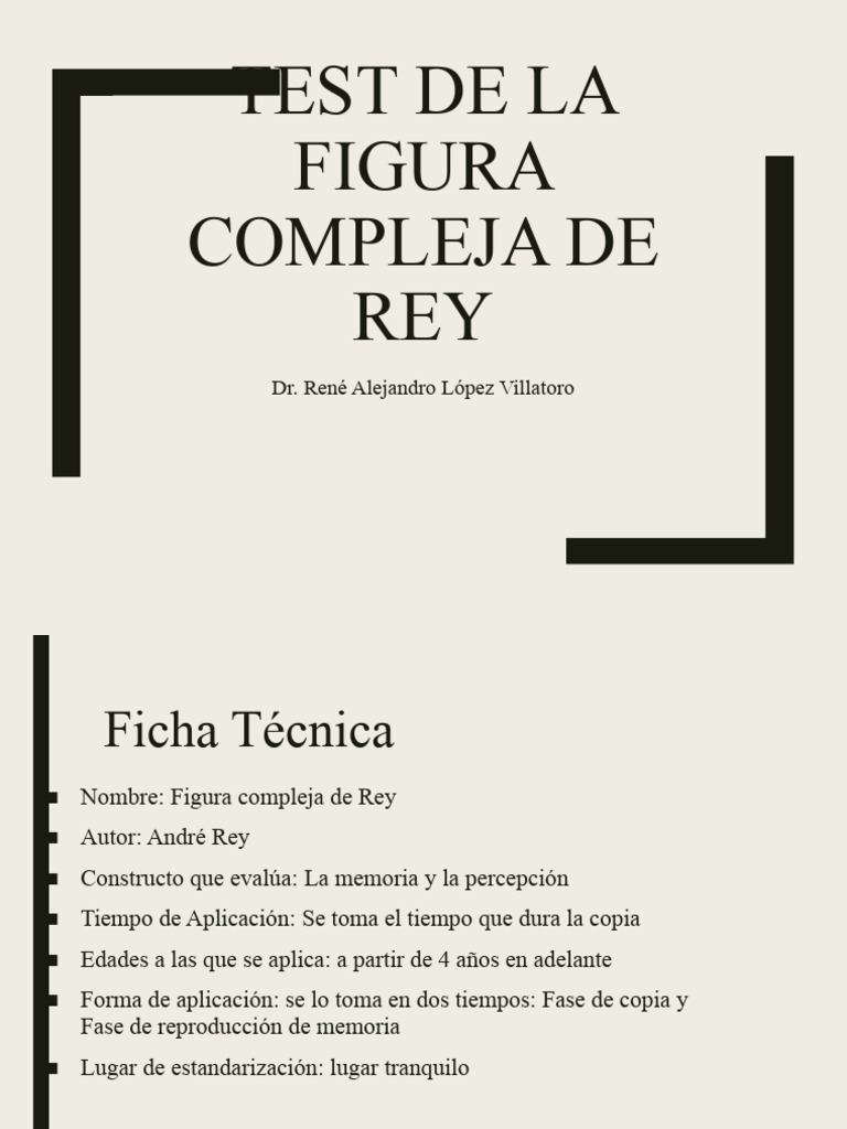 Test de Figura Compleja de Rey: Guía | PDF | Rectángulo | Triángulo