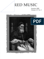 Sacred Music, 127.2, Summer 2000 The Journal of The Church Music Association of America