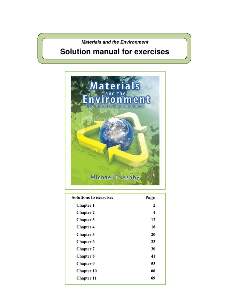 Eco-Informed Material Solutions Manual | PDF | Emissions Trading | Life ...