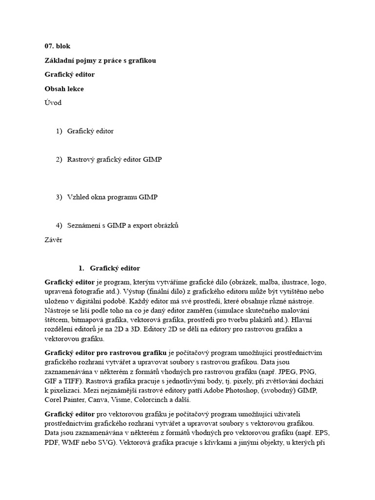 Grafický Editor | PDF