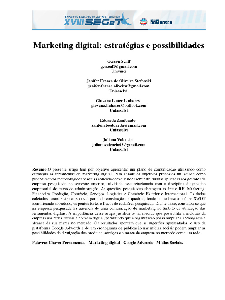 Estratégias de Marketing Digital Eficazes | PDF | Marketing | E-commerce