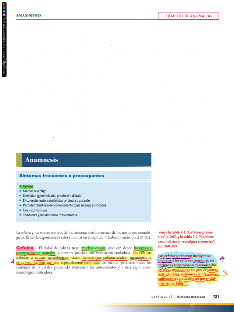 14 7C Cefaleas | PDF | Dolor de cabeza | Ojo humano