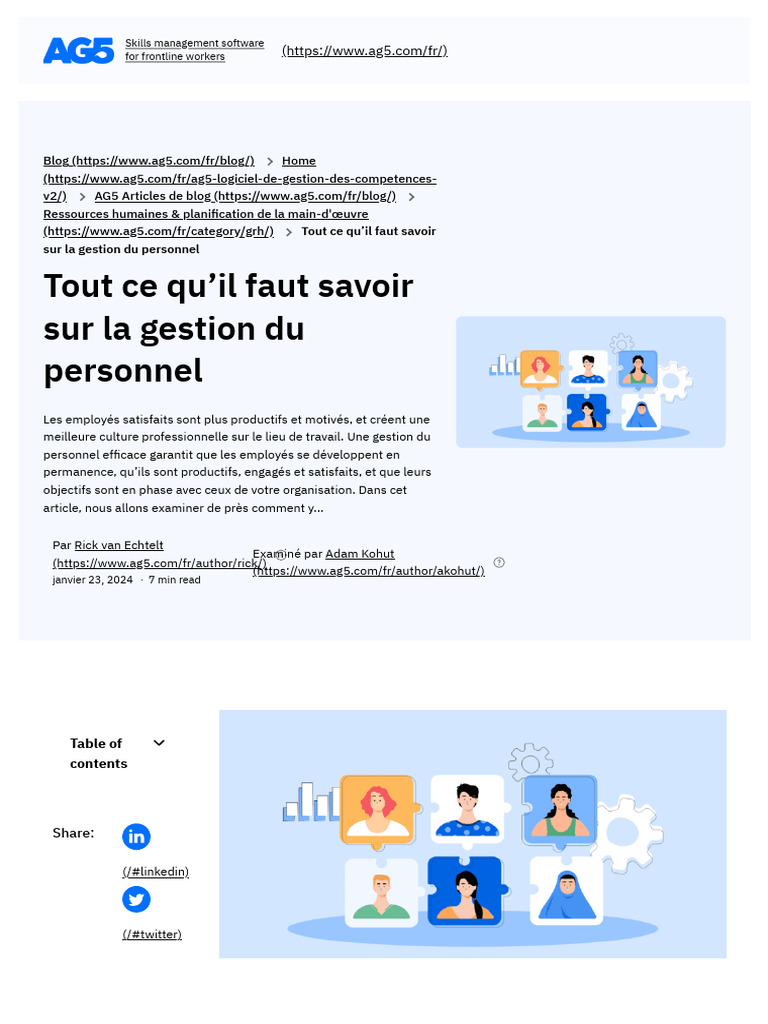 Gestion efficace du personnel en entreprise | PDF | Gestion des ...