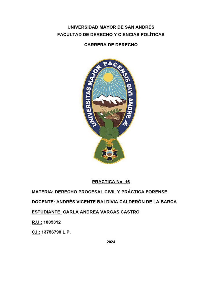 Practica Juridica - Auto de Vista | PDF | Apelación | Sentencia (ley)
