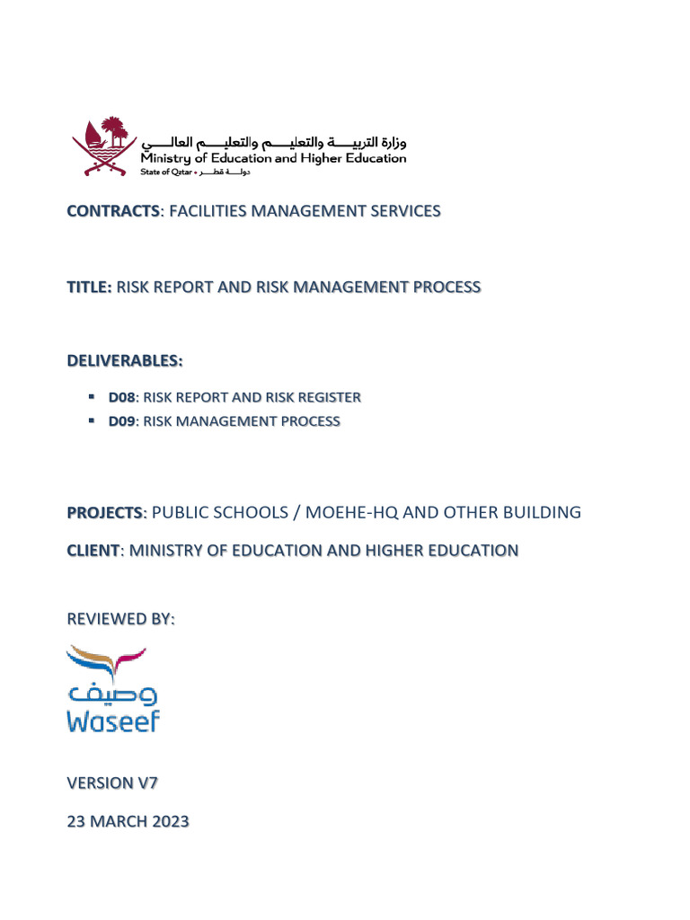 Risk Management for Facilities Services | PDF | Risk | Risk Management
