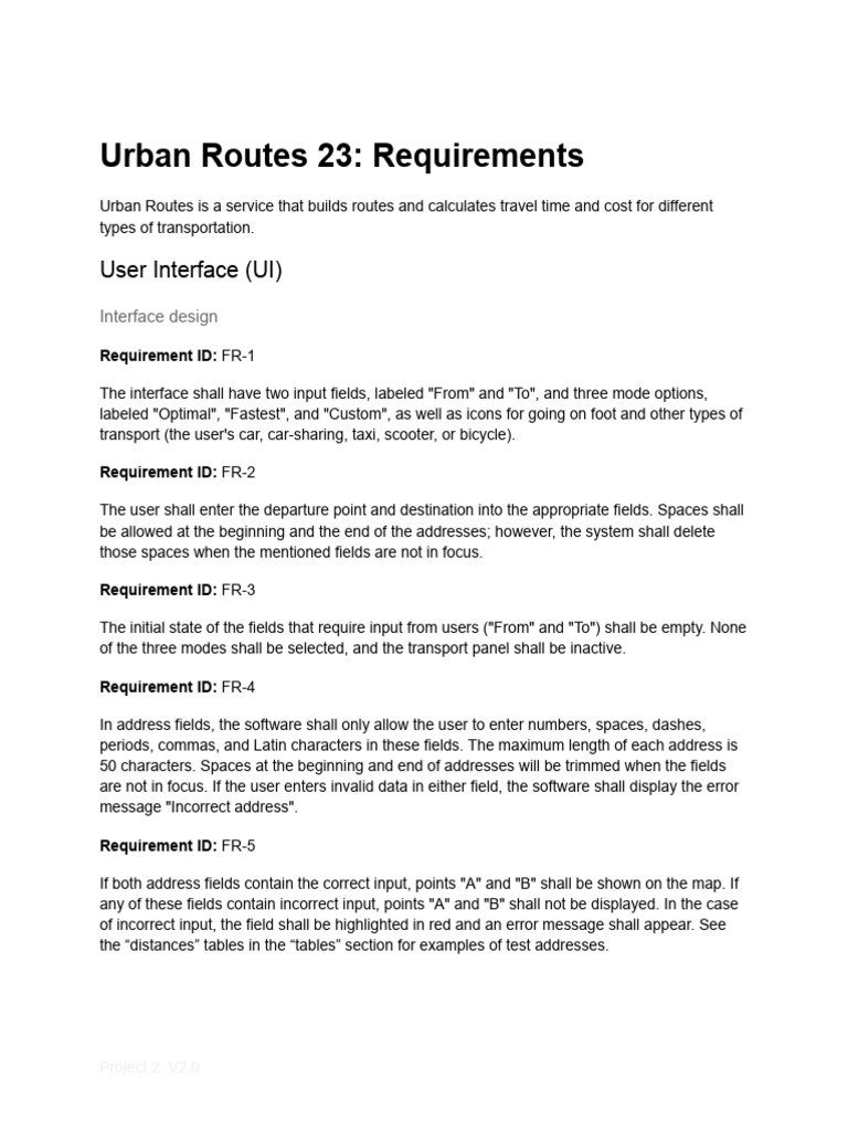 Urban Routes: Speed & Cost Analysis | PDF | Speed | Computing