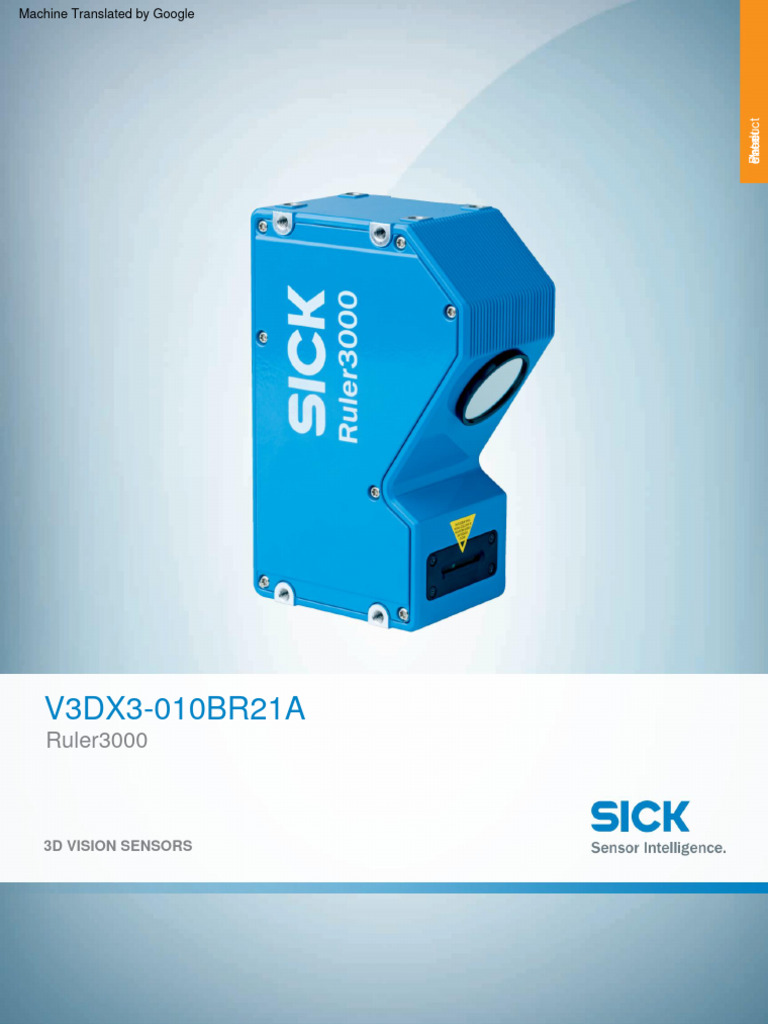 Ruler3000 3D Vision Sensor Data Sheet | PDF | Electrical Engineering ...