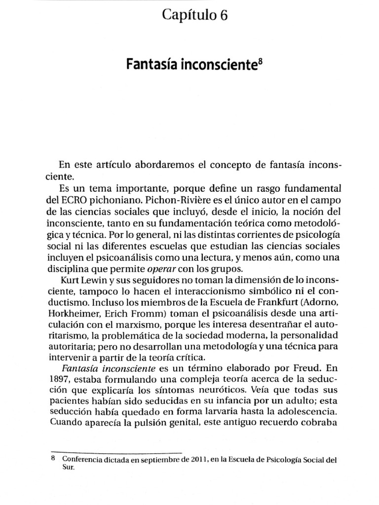 Cap6 Fantasía Inconsciente | PDF
