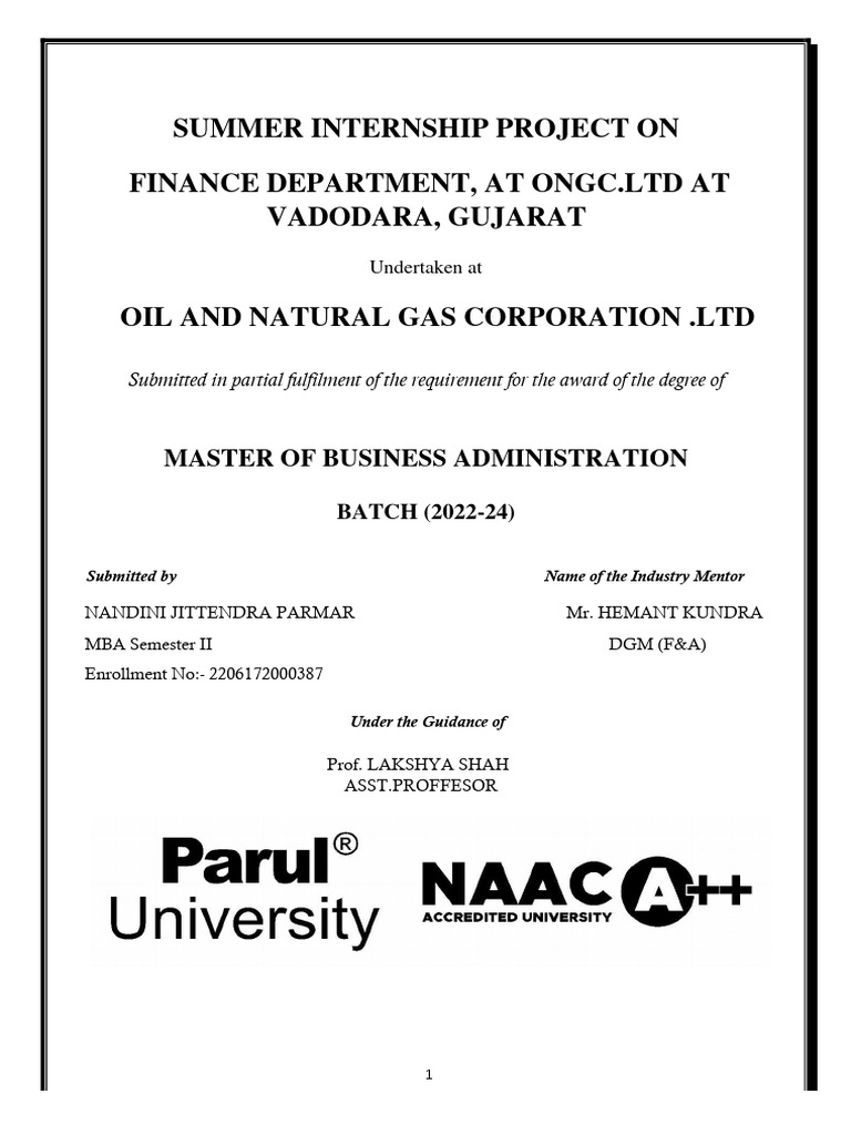 Sip Final | PDF | Petroleum | Petroleum Industry