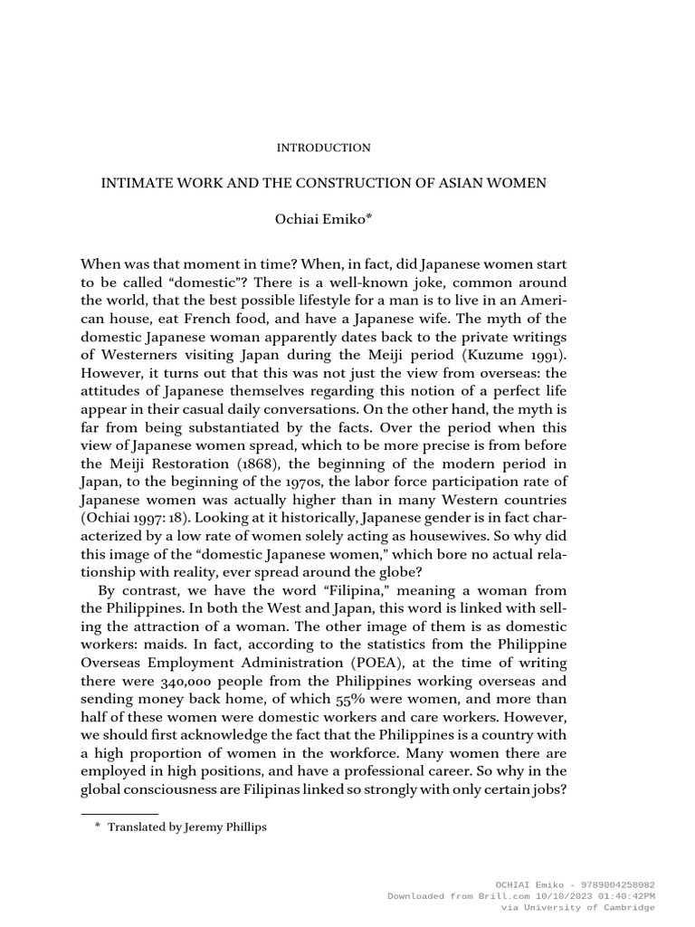 Introduction | PDF | Labour Economics | Housewife