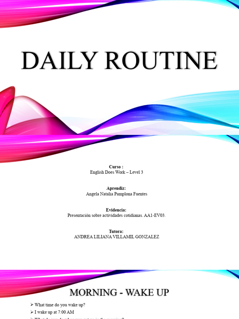 Daily Routine | PDF | Self-Improvement