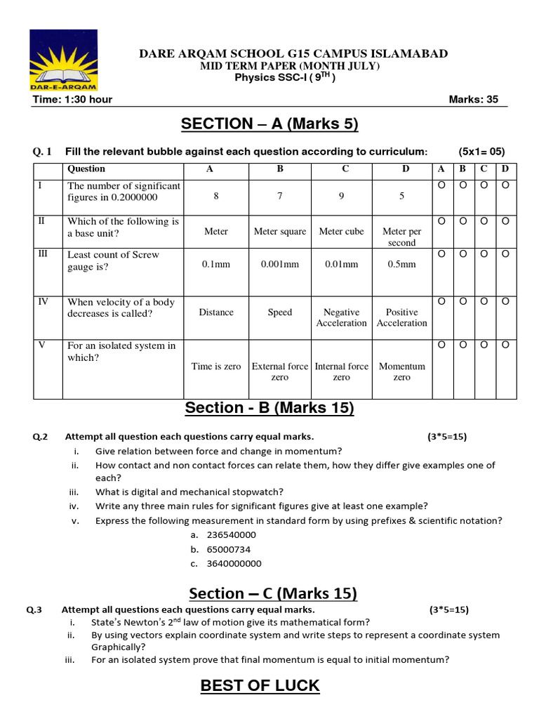 Define Linear Momentum Class 9th
