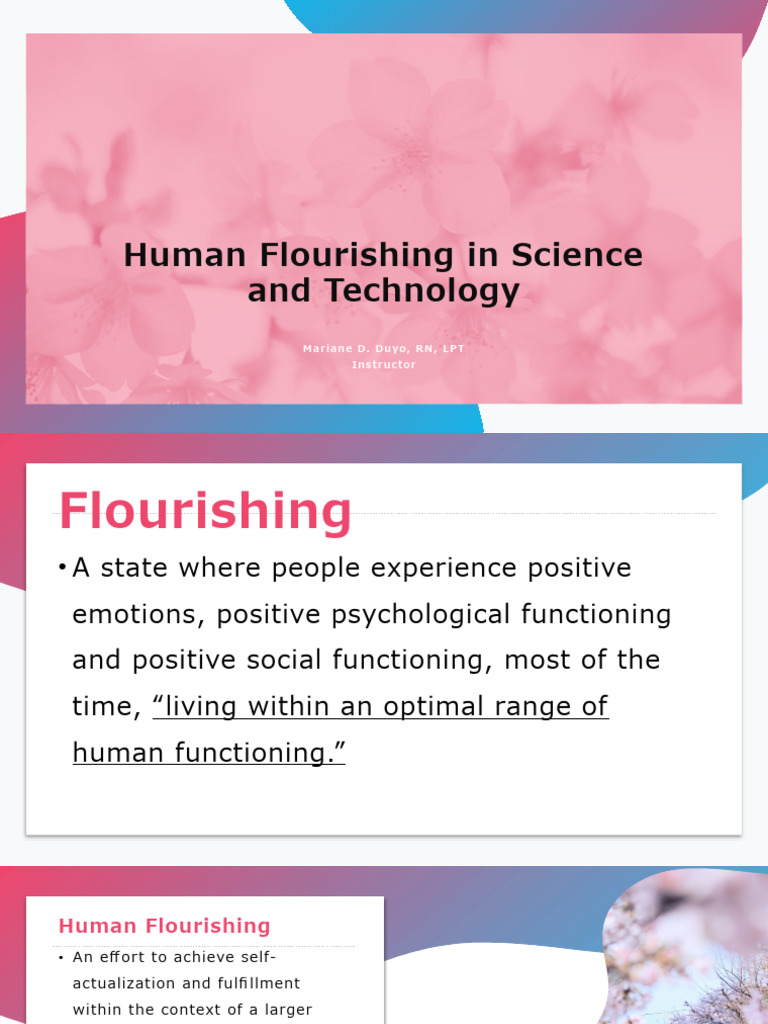 Human Flourishing Through Technology Insights PDF Happiness