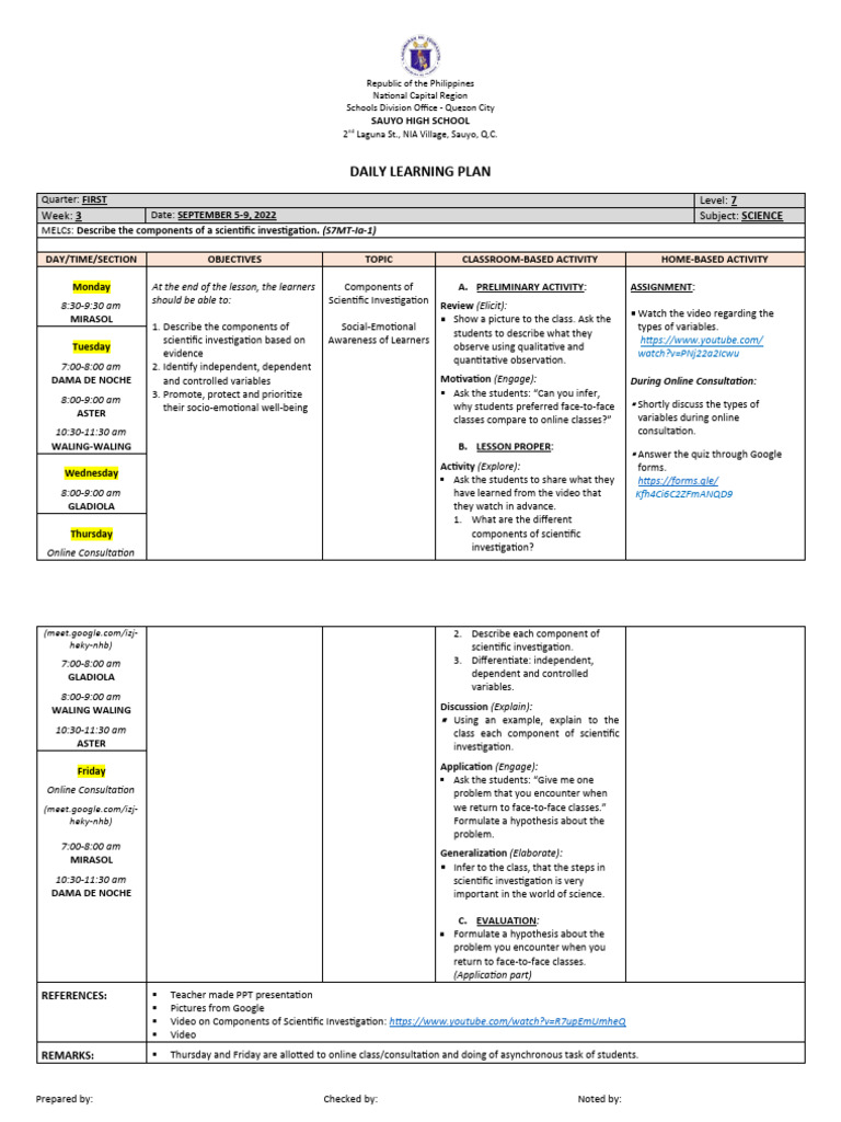 Juni wlp first q week 3 pdf learning methodology