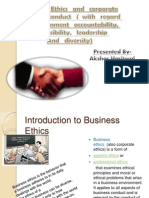 Introduction To Business Ethics