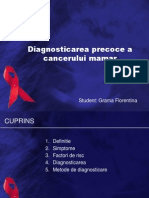 Diagnostic Area Precoce A Cancerului Mamar