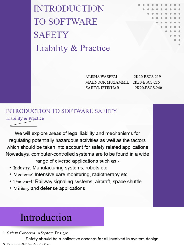 Software Safety: Liability & Standards | PDF | Safety | Business