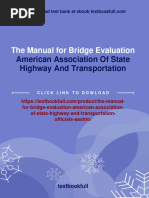 (FREE PDF Sample) The Manual For Bridge Evaluation American Association of State Highway and Transportation Officials (Aashto) Ebooks