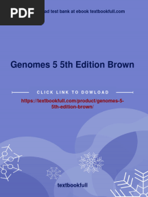 (PDF Download) Genomes 5 5th Edition Brown Fulll Chapter